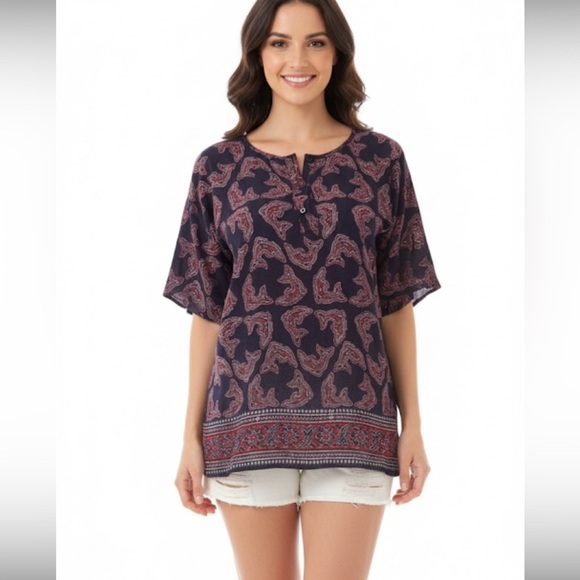 Medium boho coastal summer blouse - Picture 1 of 5